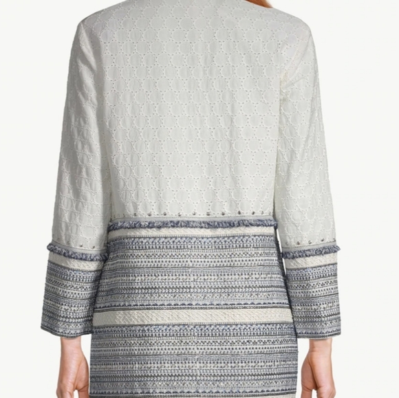 ⭐ Eyelet Jacket Embellished Femanine Embroidered - Picture 4 of 11